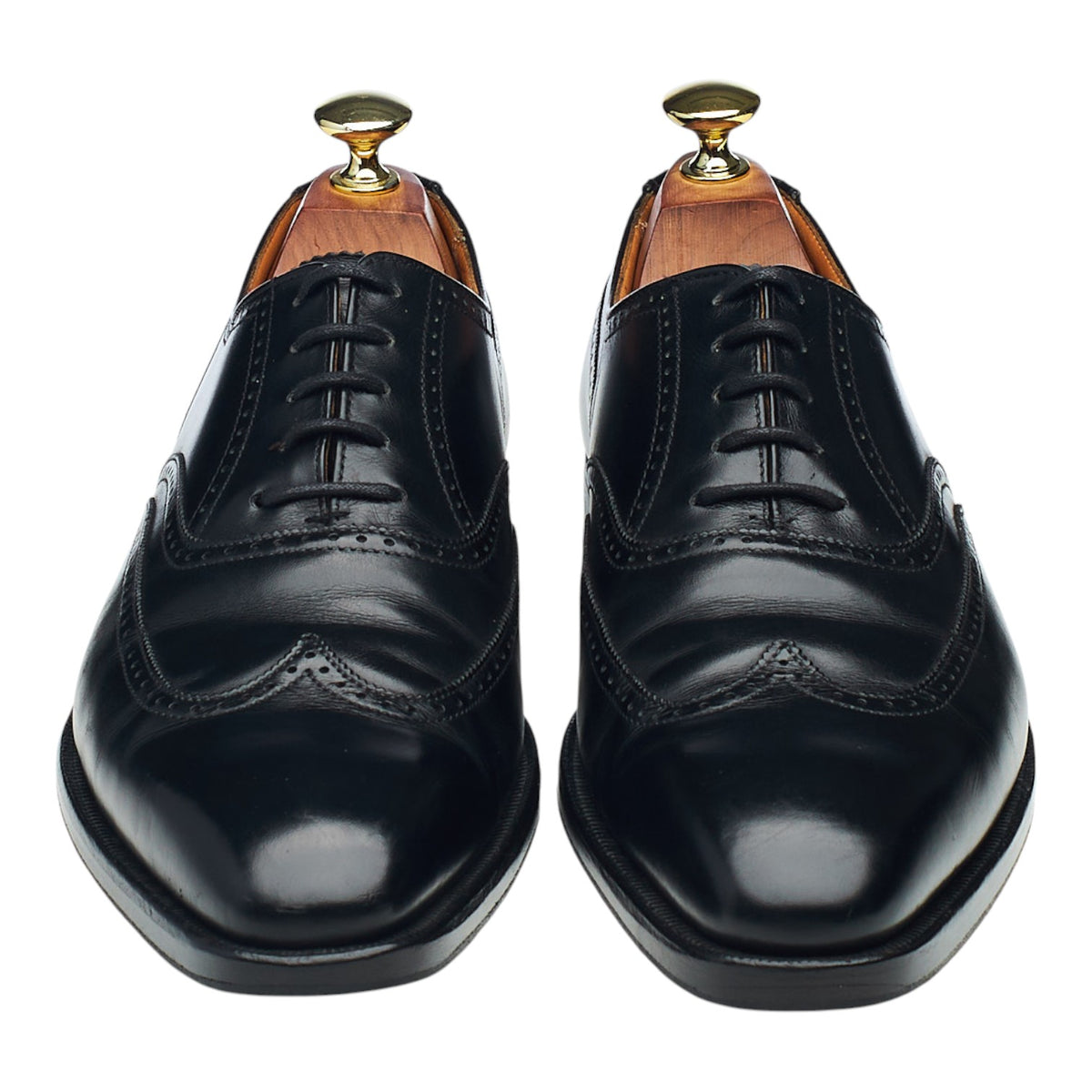 'Drummond' Black Leather Oxford Brogues UK 7 E