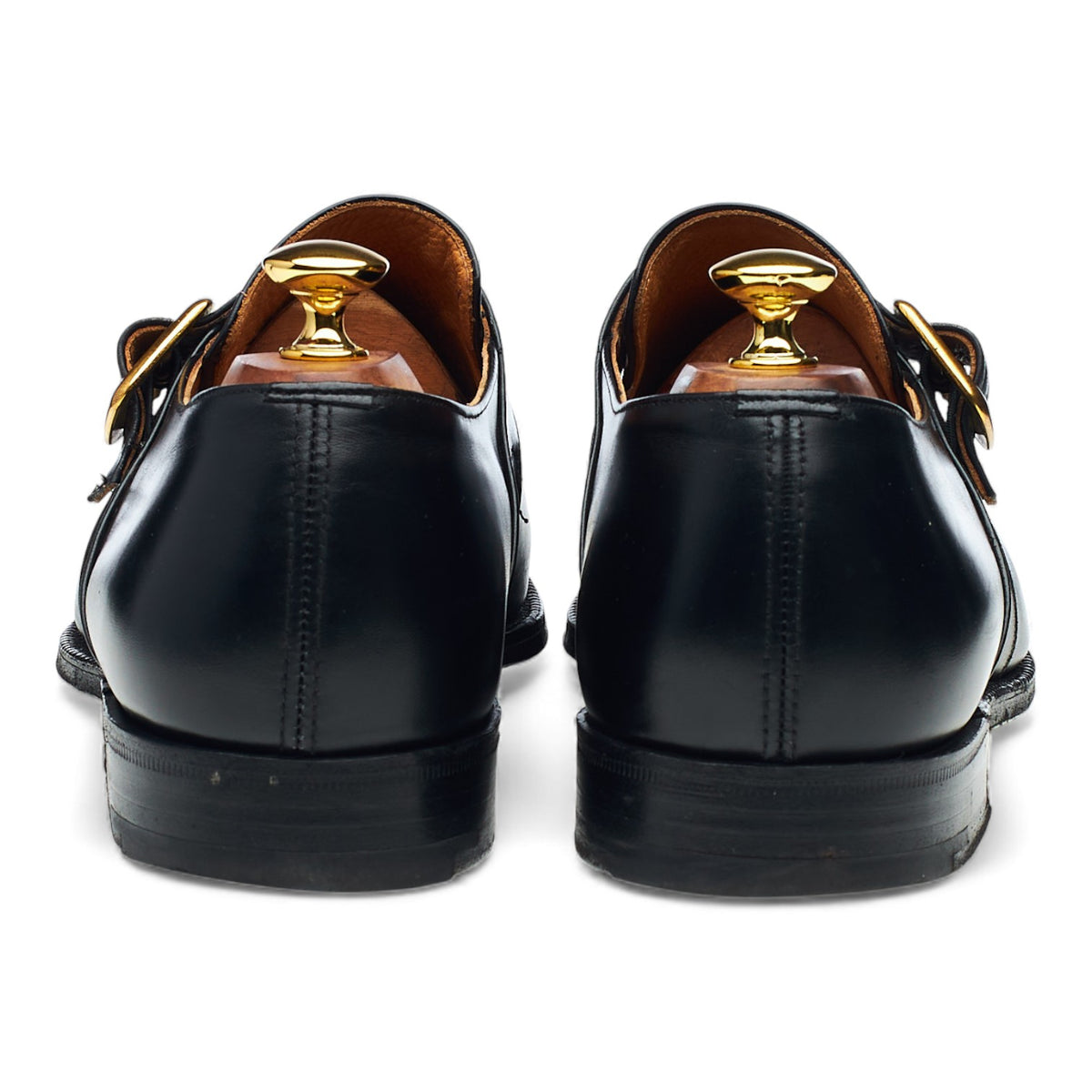 'Westbury' Black Leather Monk Strap UK 11 F
