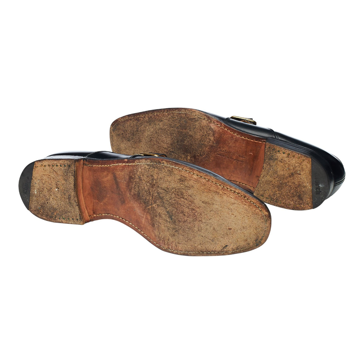 'Westbury' Black Leather Monk Strap UK 11 F