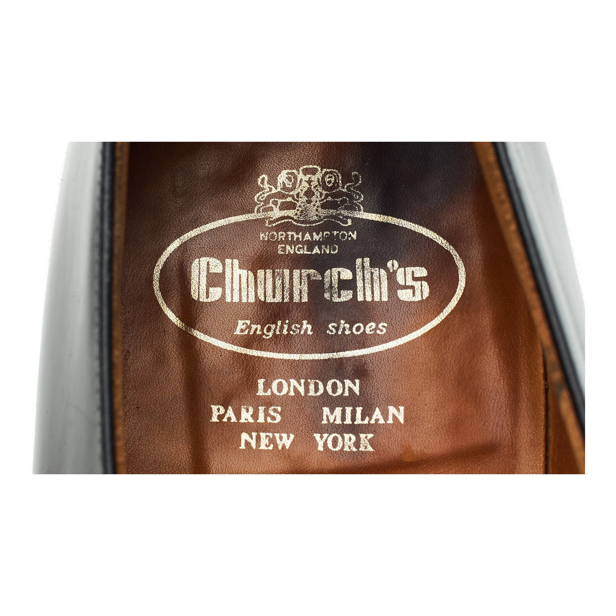 'Westbury' Black Leather Monk Strap UK 11 F