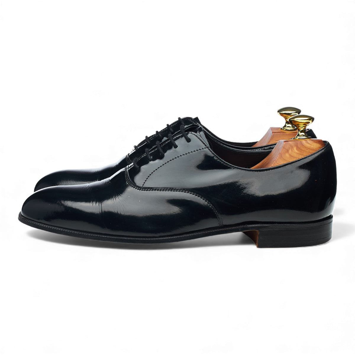 'Knightsbridge' Black Patent Leather Oxford UK 7 F