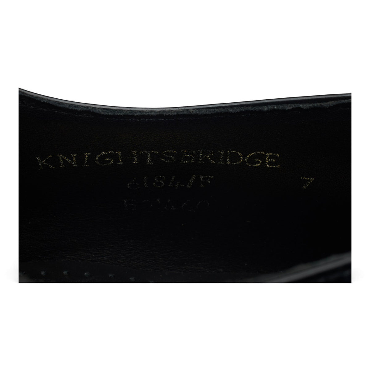 'Knightsbridge' Black Patent Leather Oxford UK 7 F