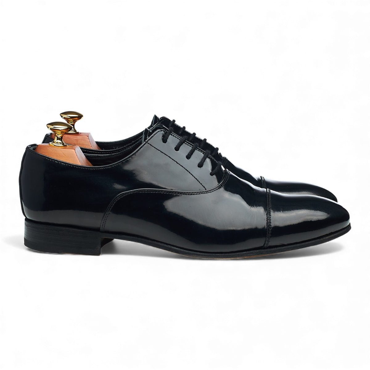 'Aston' Black Patent Leather Oxford UK 9