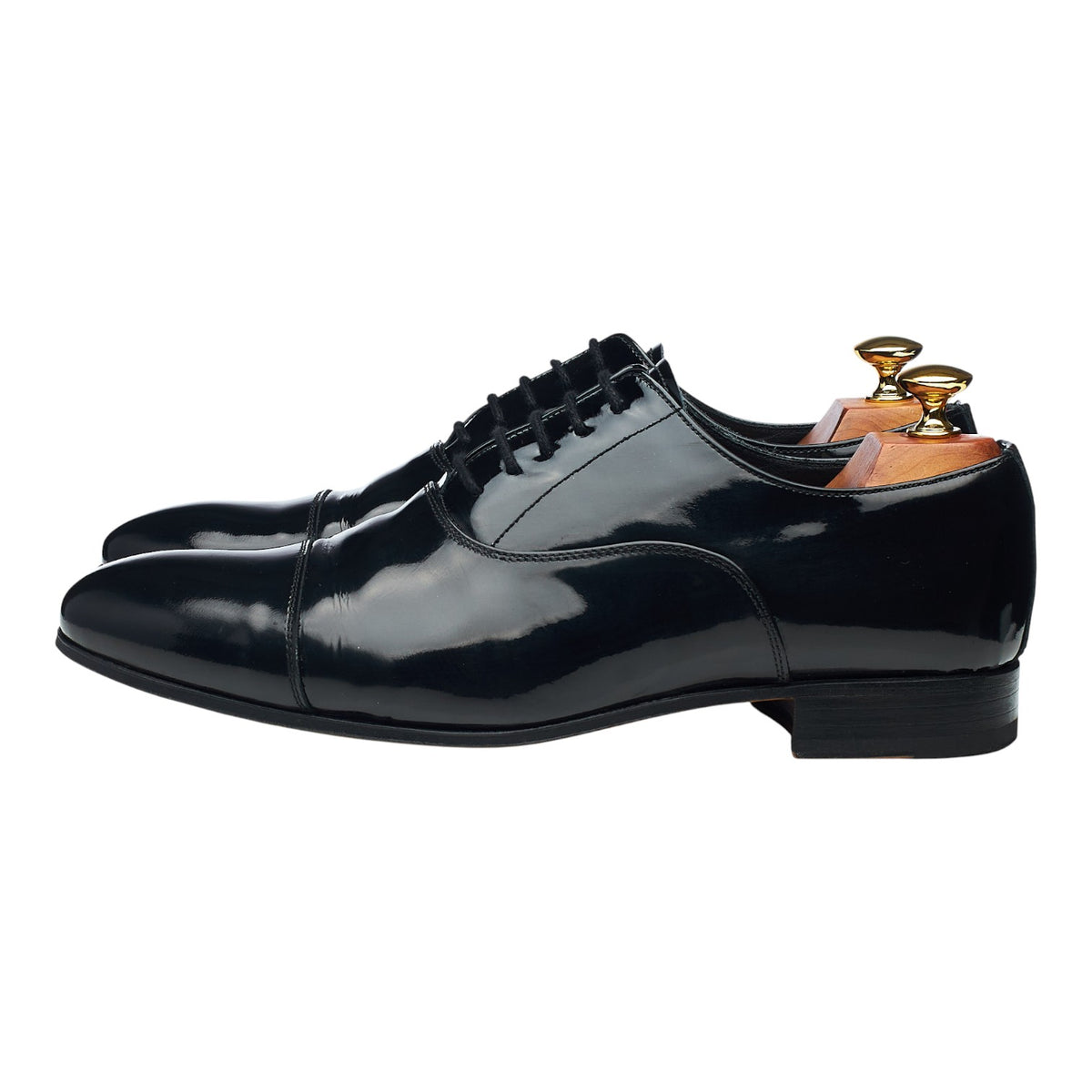 'Aston' Black Patent Leather Oxford UK 9