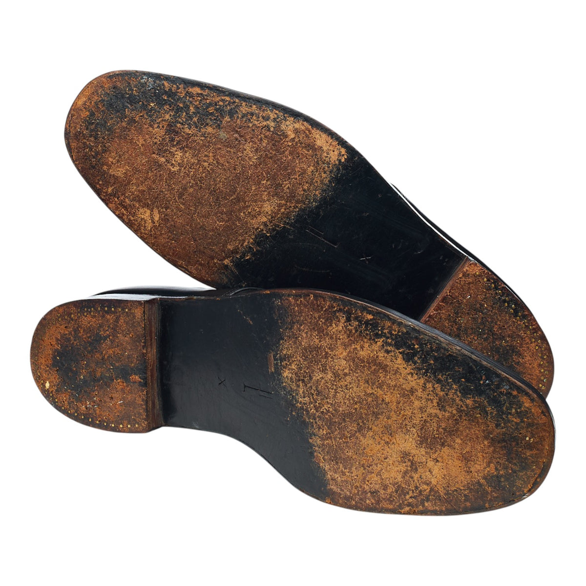 Vintage Black Leather Boots UK 11