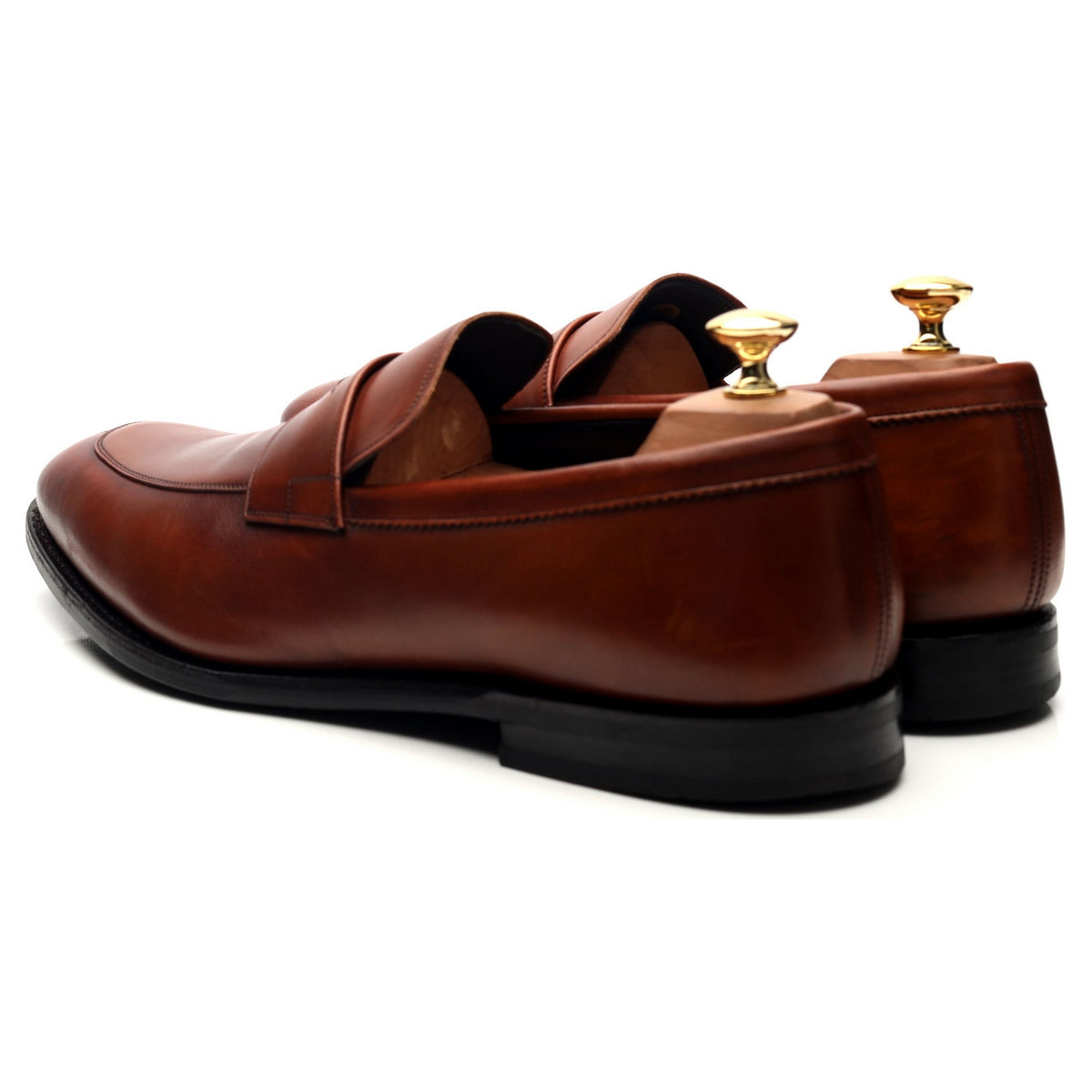 &#39;Parham&#39; Brown Leather Loafers UK 10 G