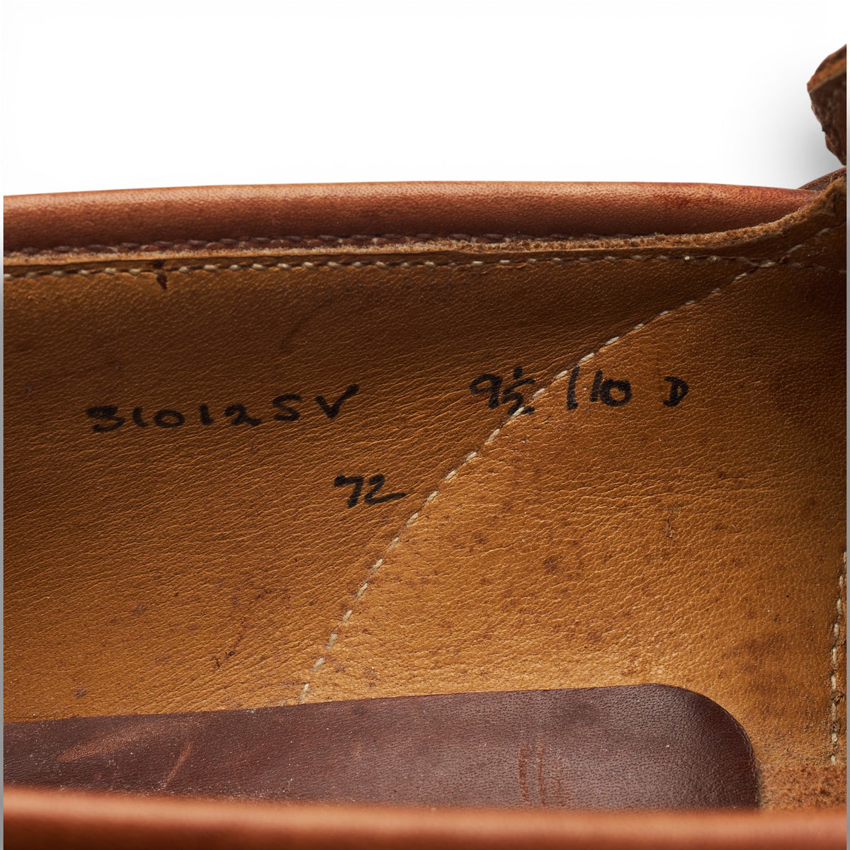 Tan Brown Leather Loafers UK 9.5 US 10 D