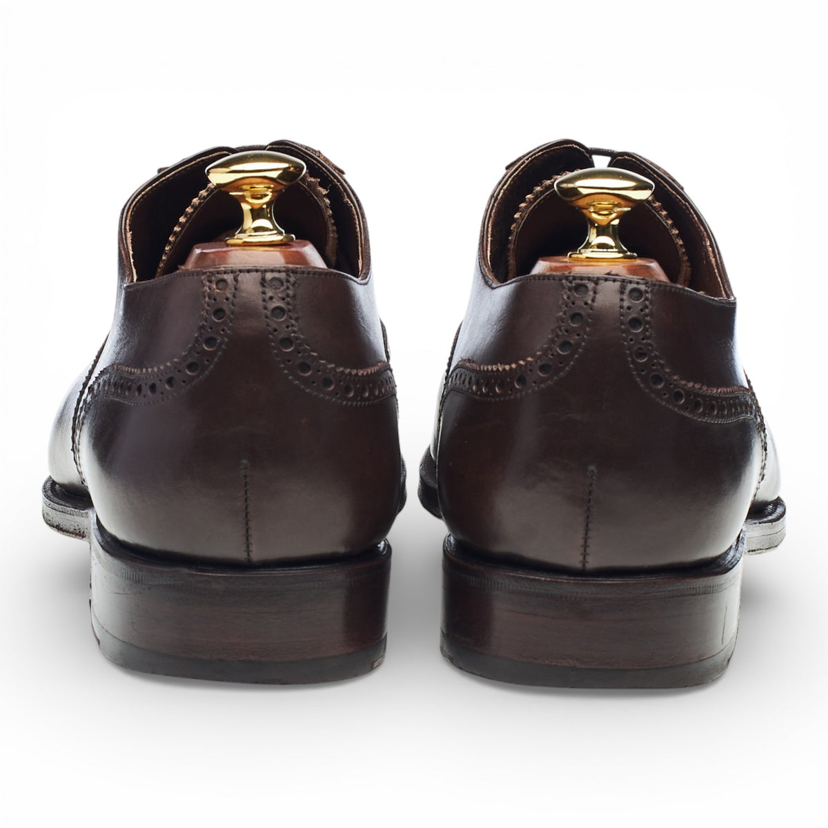 '10051' Dark Brown Leather Oxford Brogues UK 9.5