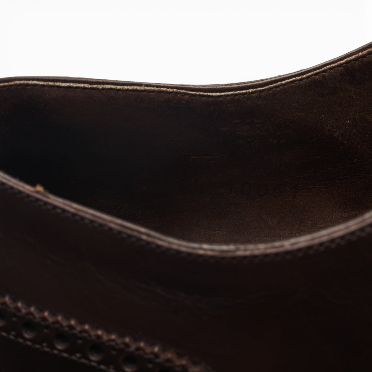 '10051' Dark Brown Leather Oxford Brogues UK 9.5