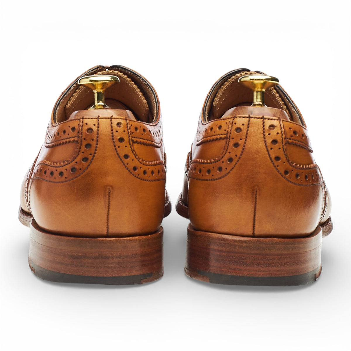 Herring 'Carnaby 2' Tan Brown Leather Oxford Brogues UK 8 F