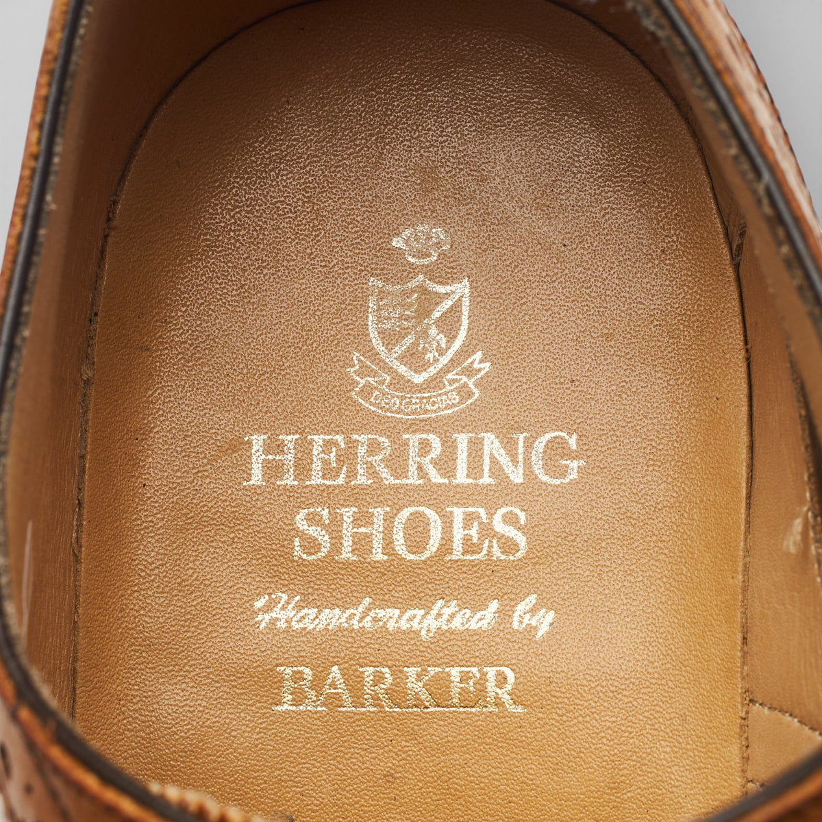 Herring 'Carnaby 2' Tan Brown Leather Oxford Brogues UK 8 F