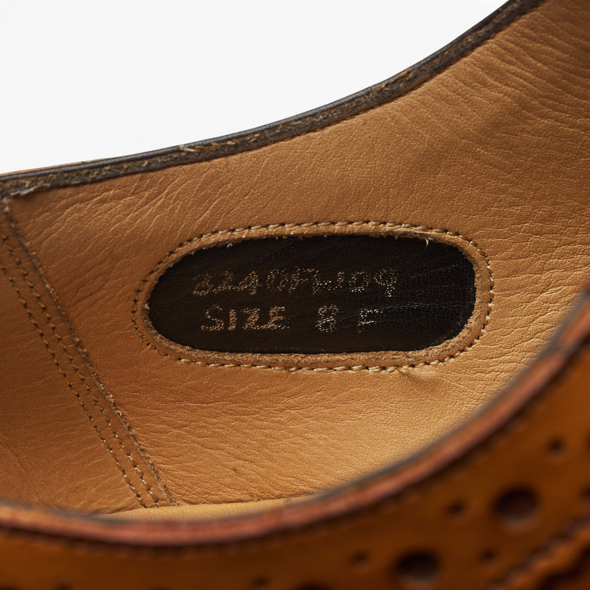 Herring 'Carnaby 2' Tan Brown Leather Oxford Brogues UK 8 F