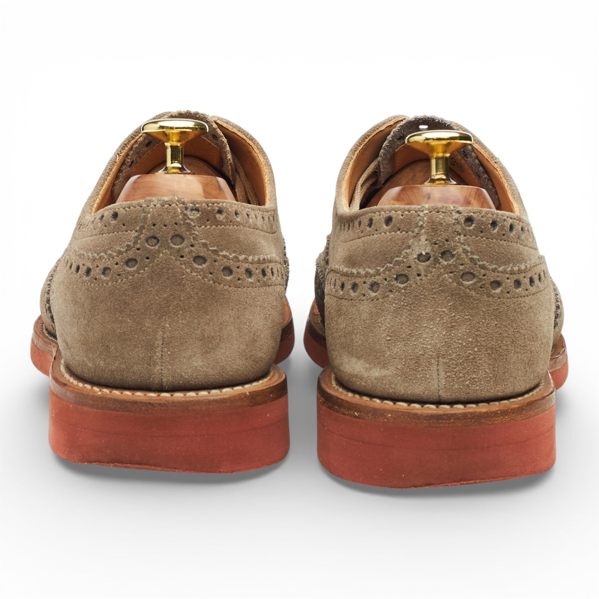 'Downton' Sand Suede Oxford Brogues UK 8 F