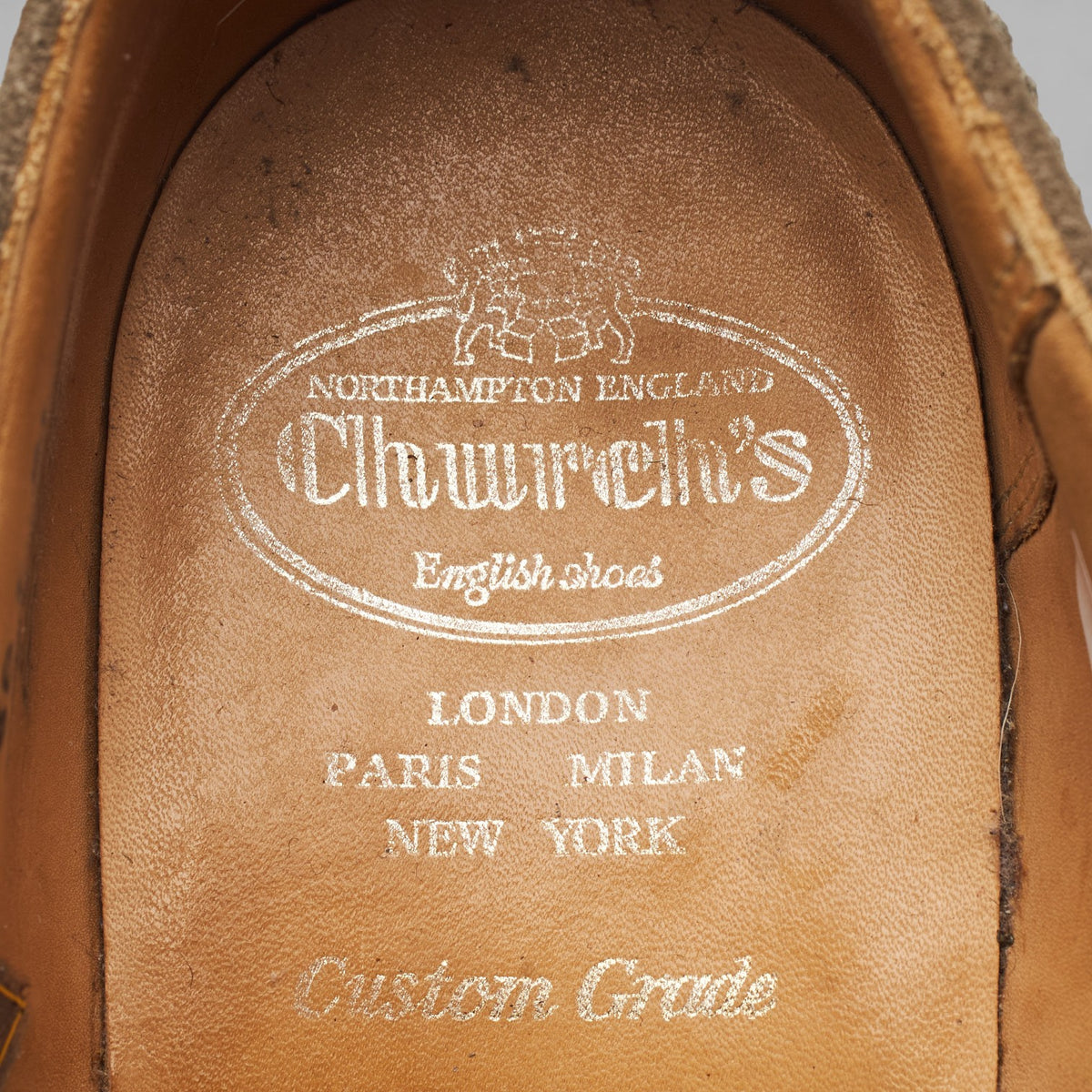 'Downton' Sand Suede Oxford Brogues UK 8 F