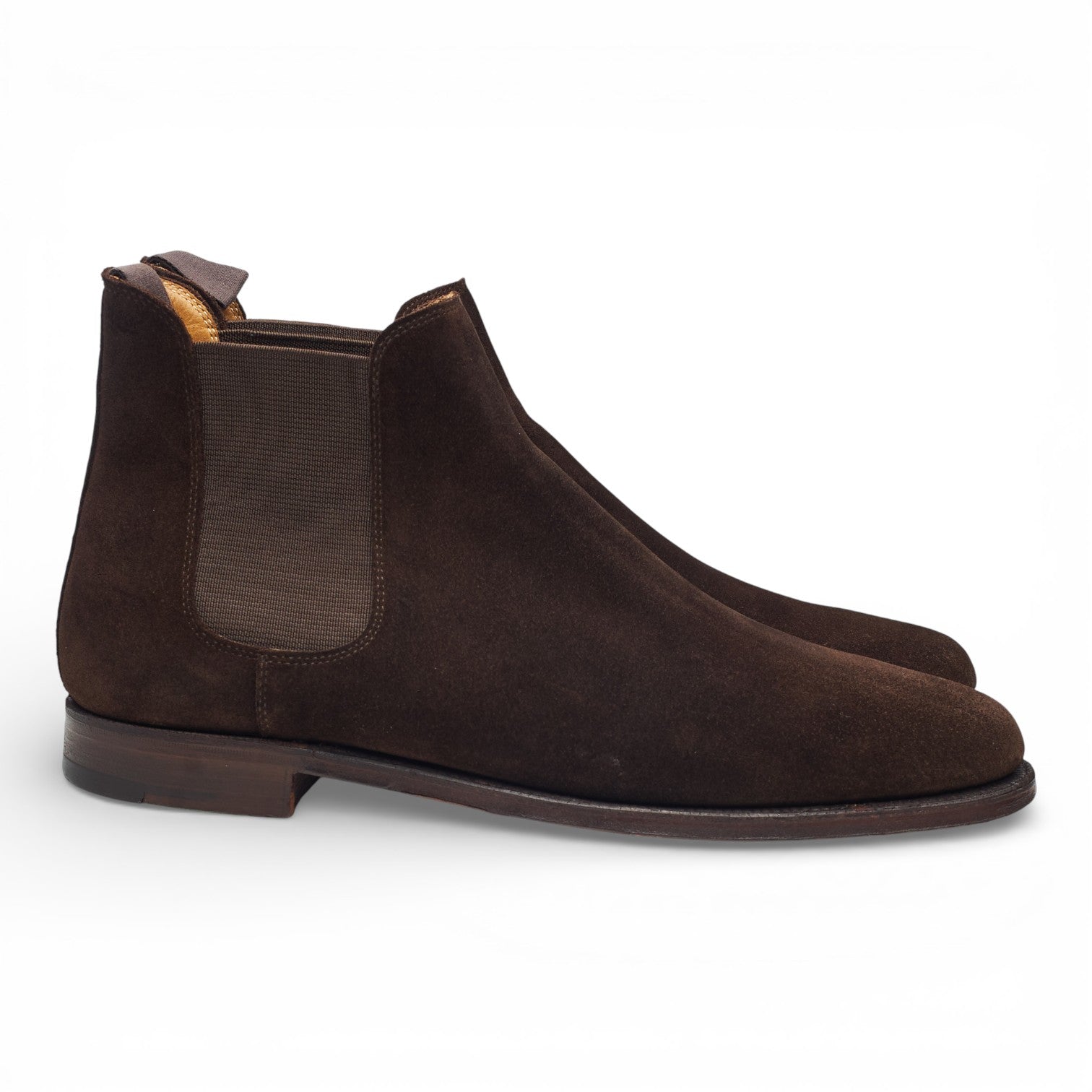 Shipton &Heneage Brown Suede Chelsea Boots TWICKENHAM Mens and Boys Chocolate Brown Suede Chelsea Boot  main image 3