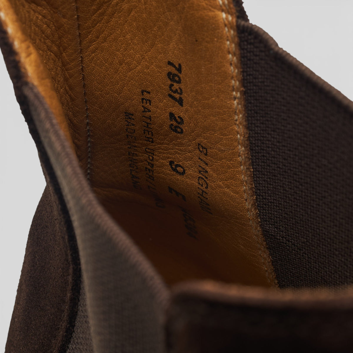 Shipton & Heneage 'Bingham' Dark Brown Suede Chelsea Boots UK 9 E