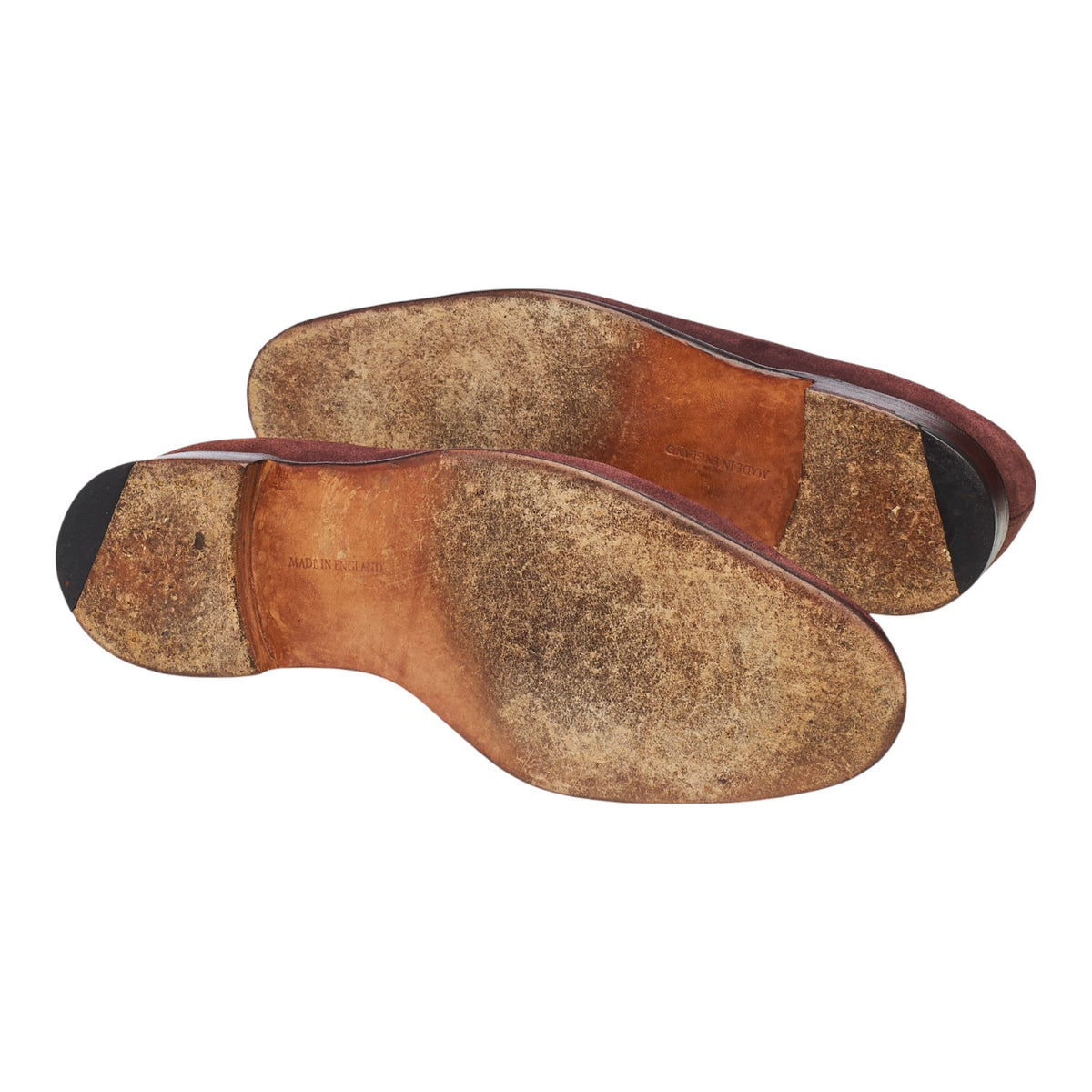 Gieves & Hawkes Burgundy Suede Oxford UK 8 F