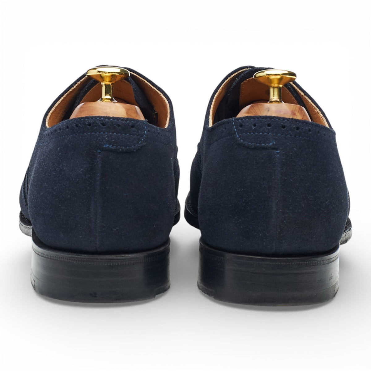 'Berlin' Navy Blue Suede Oxford Brogues UK 8 G