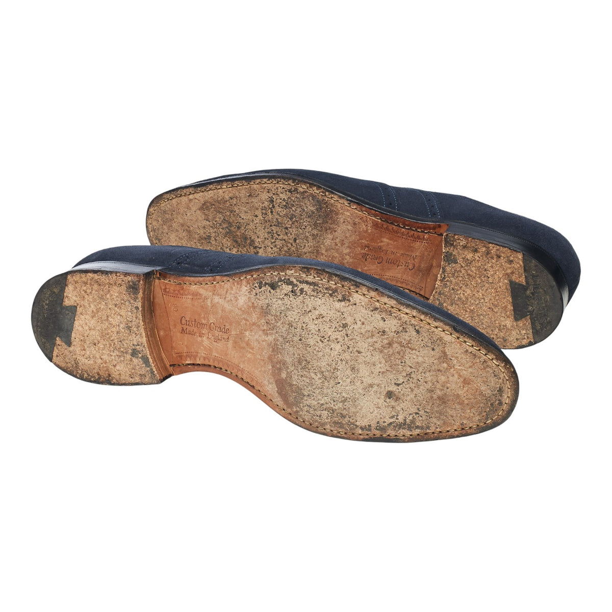 'Berlin' Navy Blue Suede Oxford Brogues UK 8 G