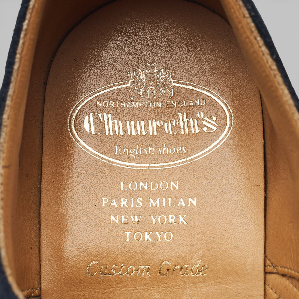 'Berlin' Navy Blue Suede Oxford Brogues UK 8 G