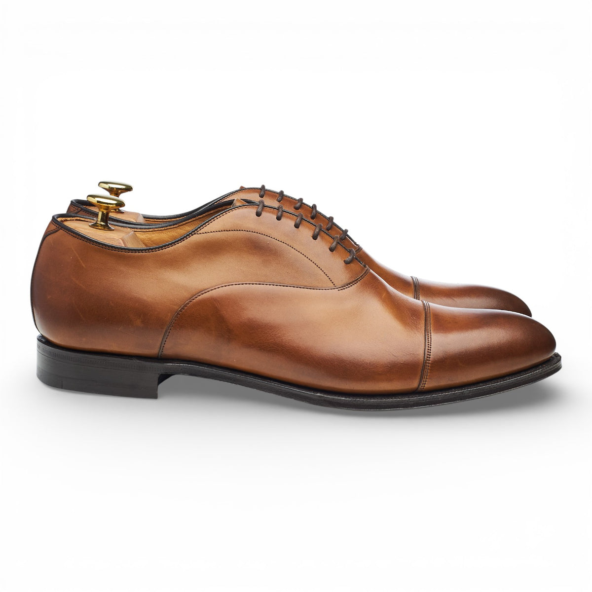 'Newton II' Tan Brown Leather Oxford UK 8.5 G