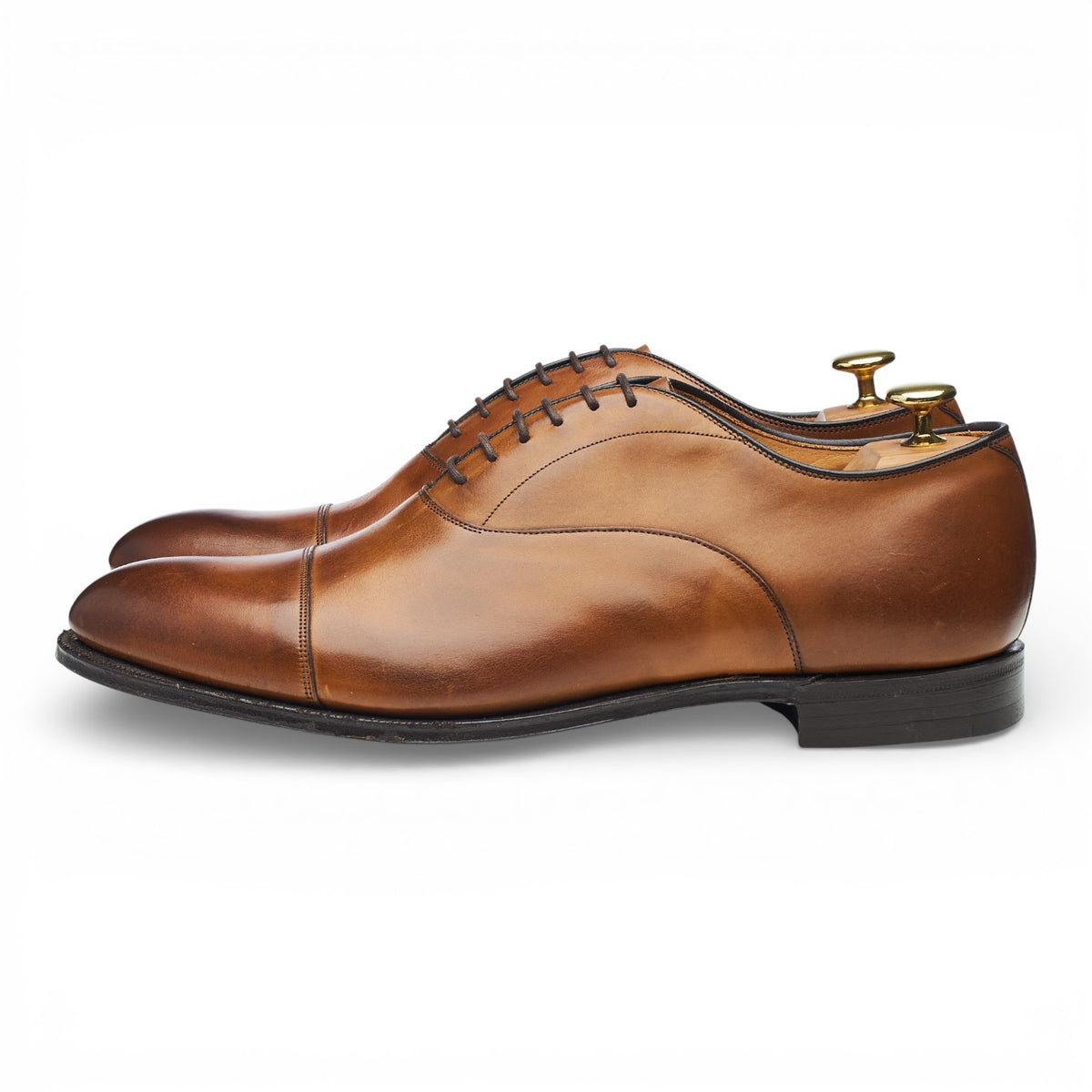 'Newton II' Tan Brown Leather Oxford UK 8.5 G