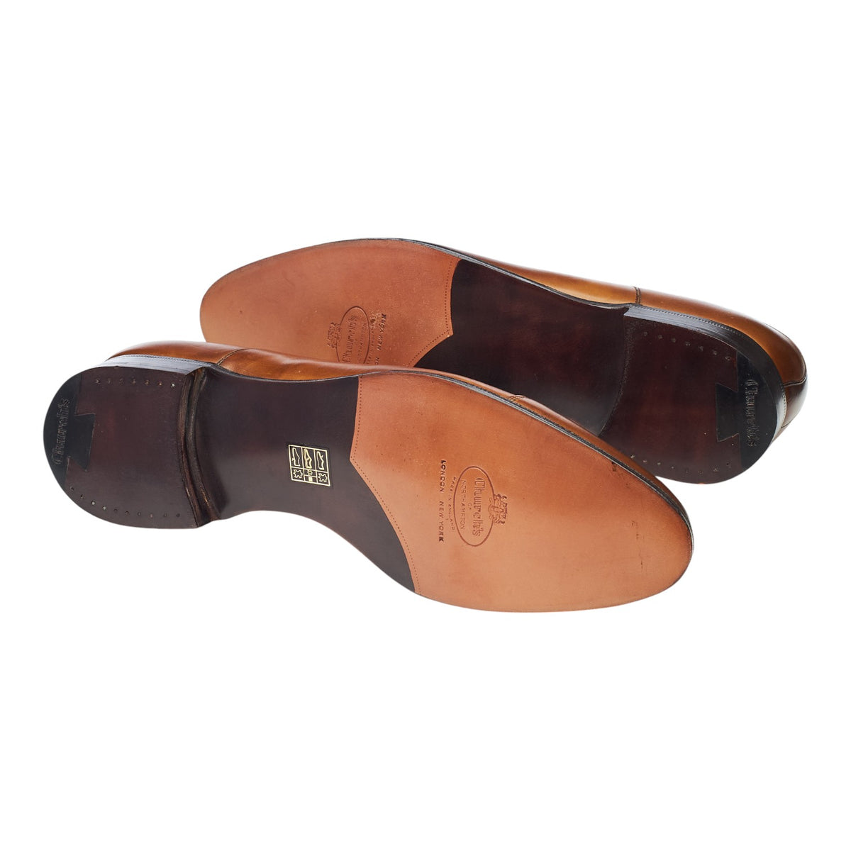 'Newton II' Tan Brown Leather Oxford UK 8.5 G