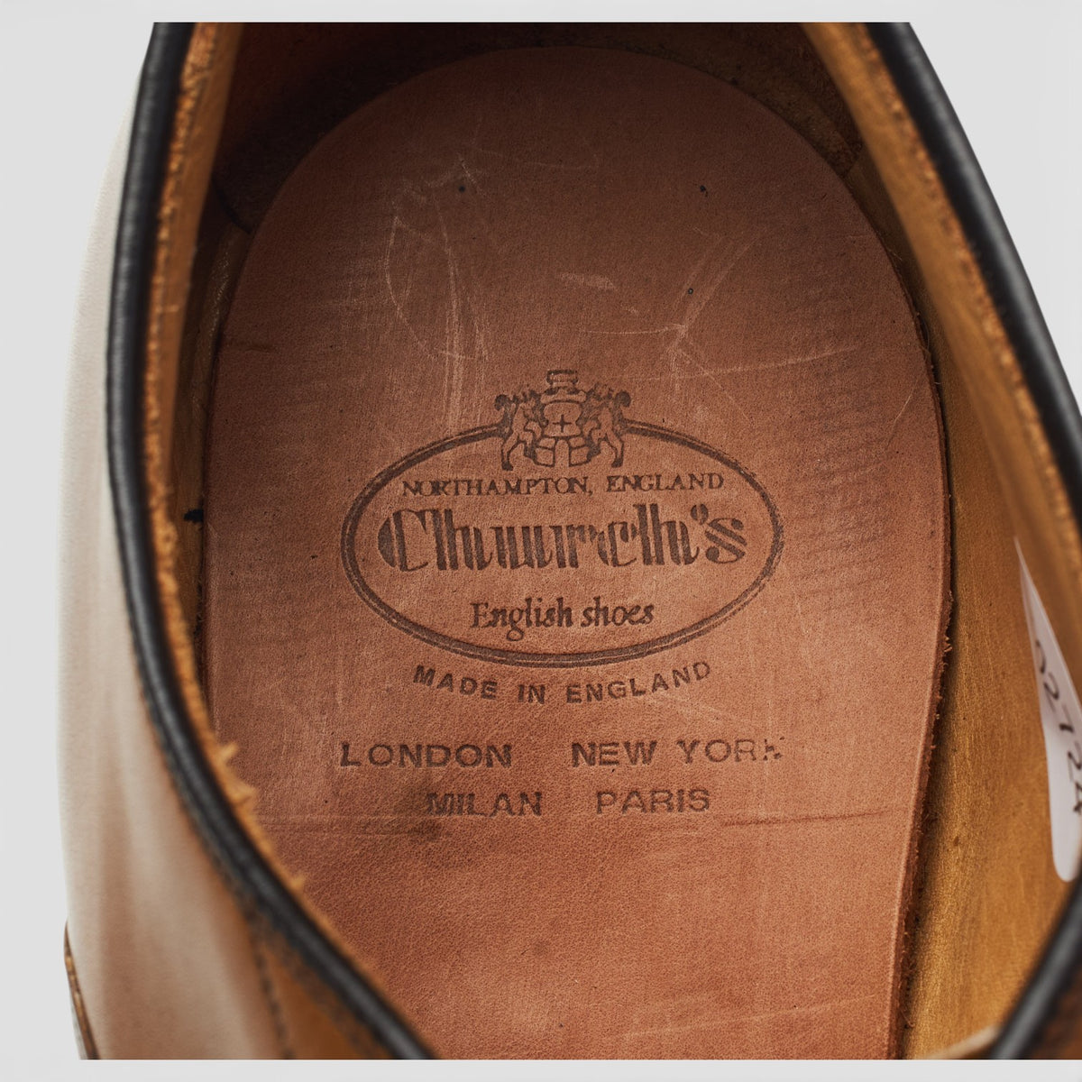 'Newton II' Tan Brown Leather Oxford UK 8.5 G