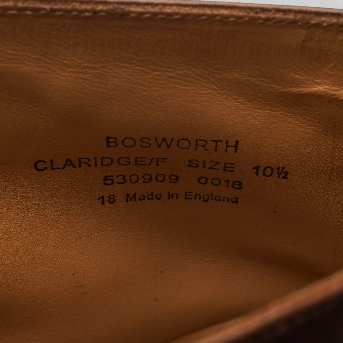 1880 'Bosworth' Dark Brown Grain Leather Boots UK 10.5 F