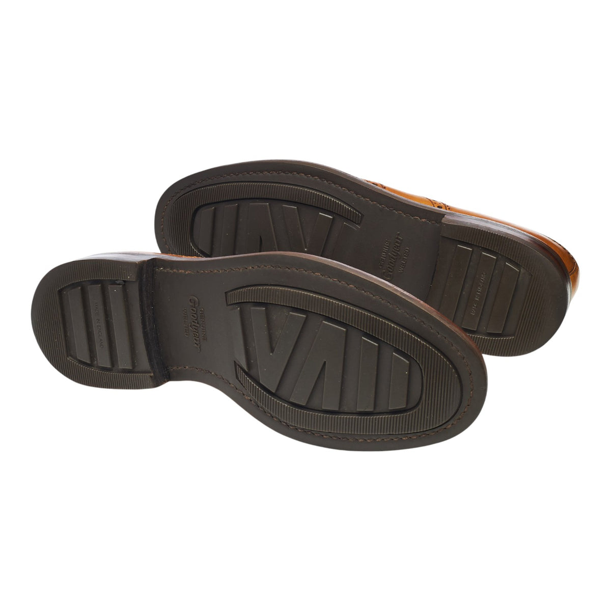 1880 'Edward' Tan Brown Leather Oxford Brogues UK 8 G