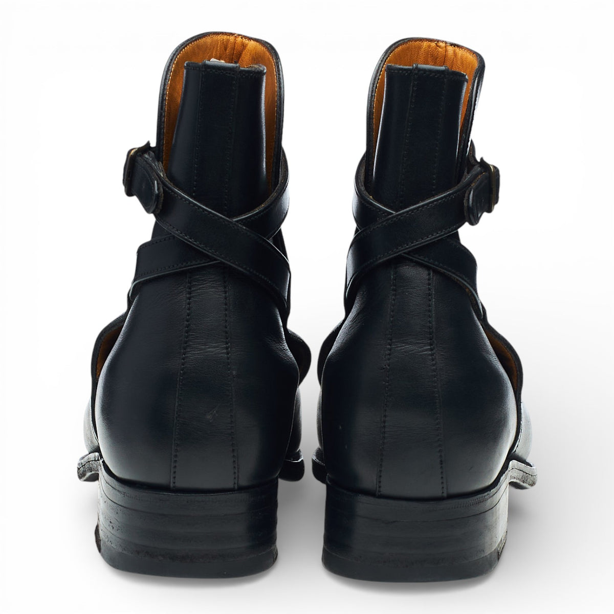 Women's Black Leather Jodhpur Boots 4 D UK 4.5