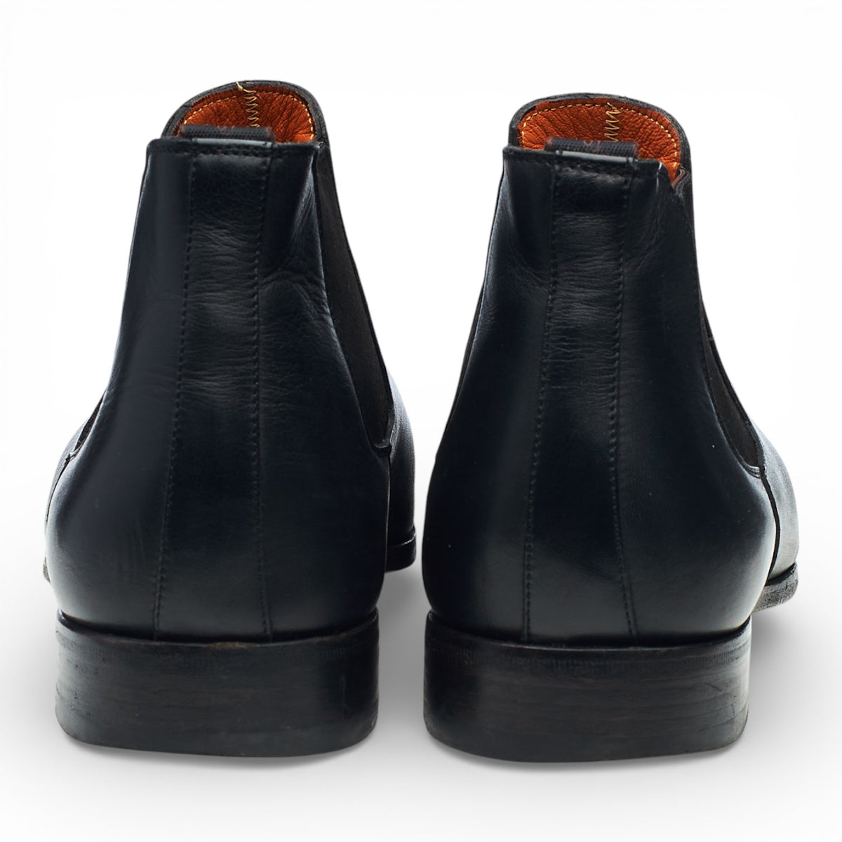 Black Leather Chelsea Boots UK 11.5