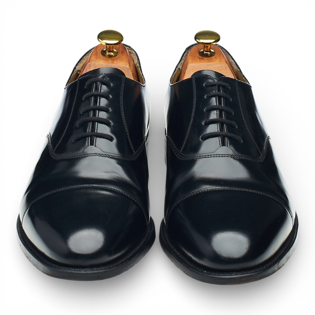 Russell & Bromley Black Leather Oxford UK 8.5 G