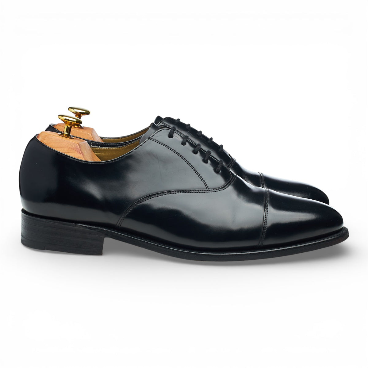 Russell & Bromley Black Leather Oxford UK 8.5 G