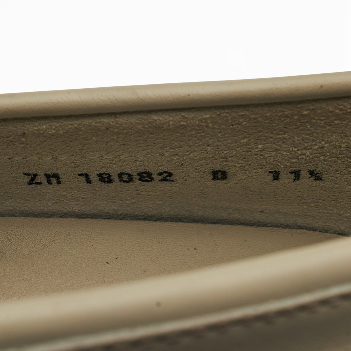 Gancini Cream Leather Driving Loafers UK 11.5