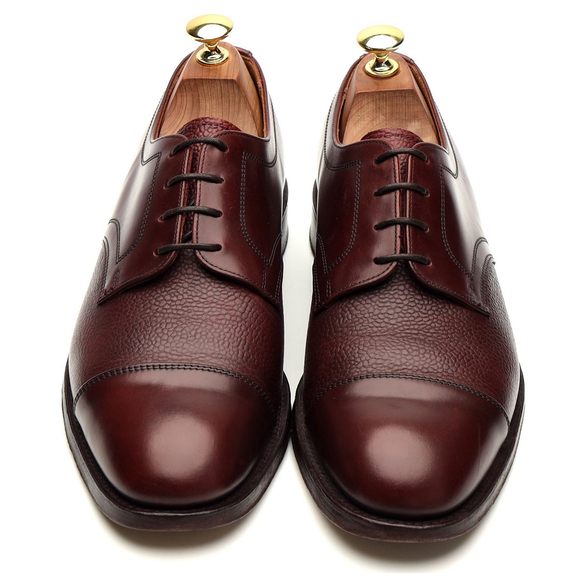 Herring &#39;Holcombe&#39; Burgundy Leather Derby UK 8 F