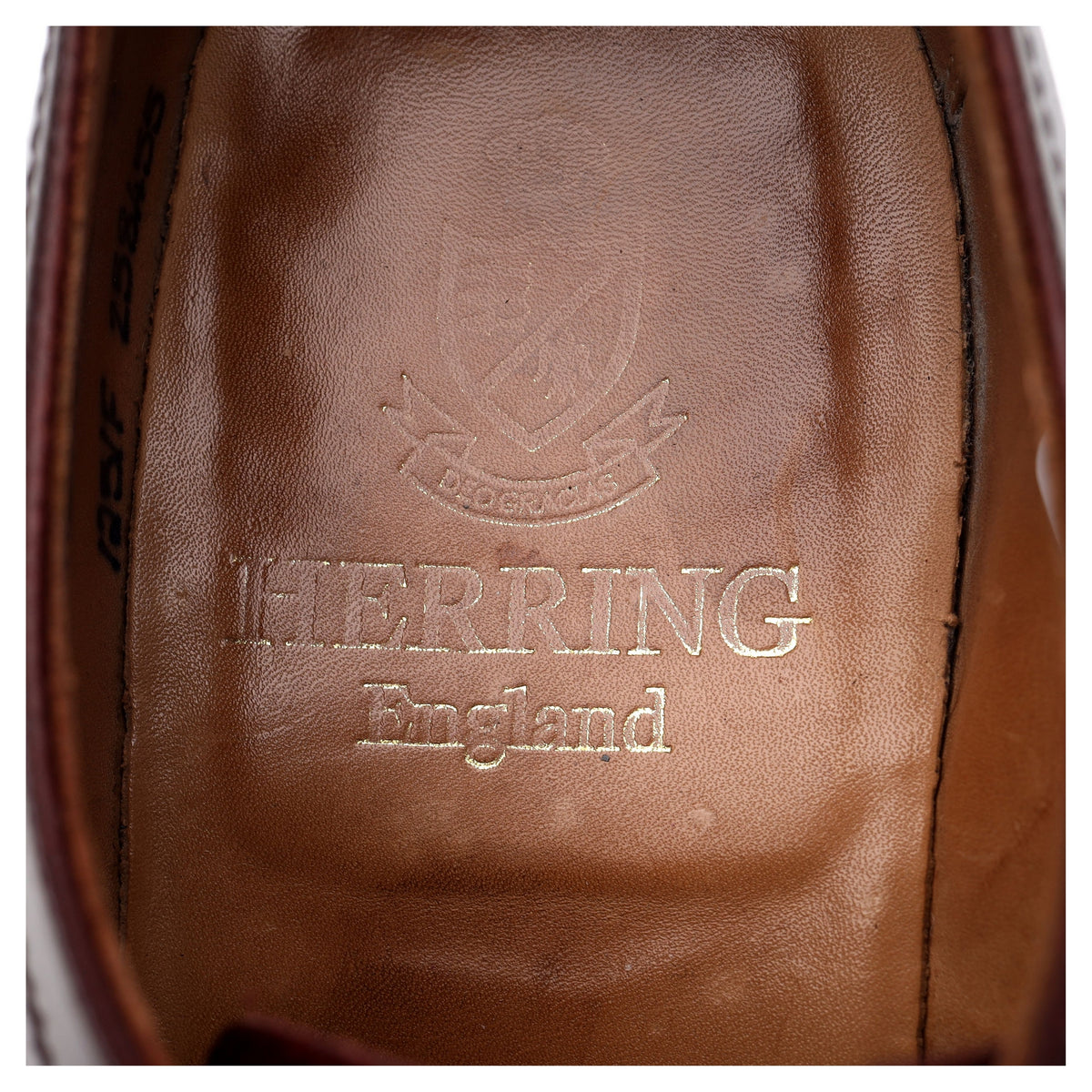 Herring &#39;Holcombe&#39; Burgundy Leather Derby UK 8 F