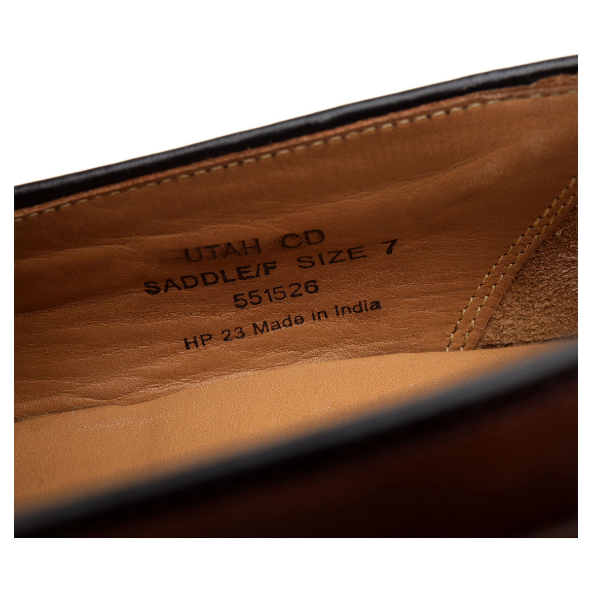 &#39;Utah&#39; Brown Leather Tassel Loafers UK 7 F