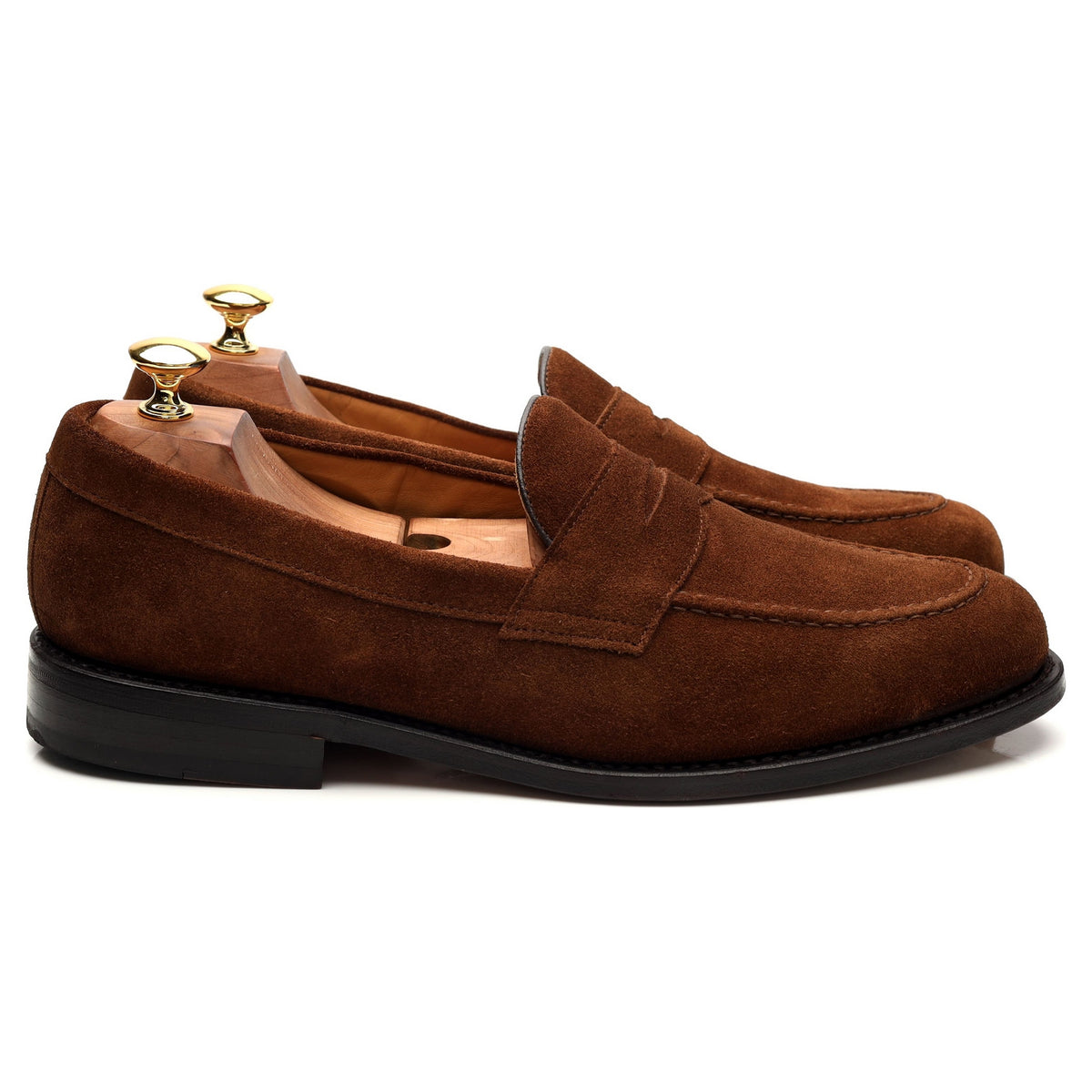 &#39;9628&#39; Snuff Brown Suede Loafers UK 10 EU 44