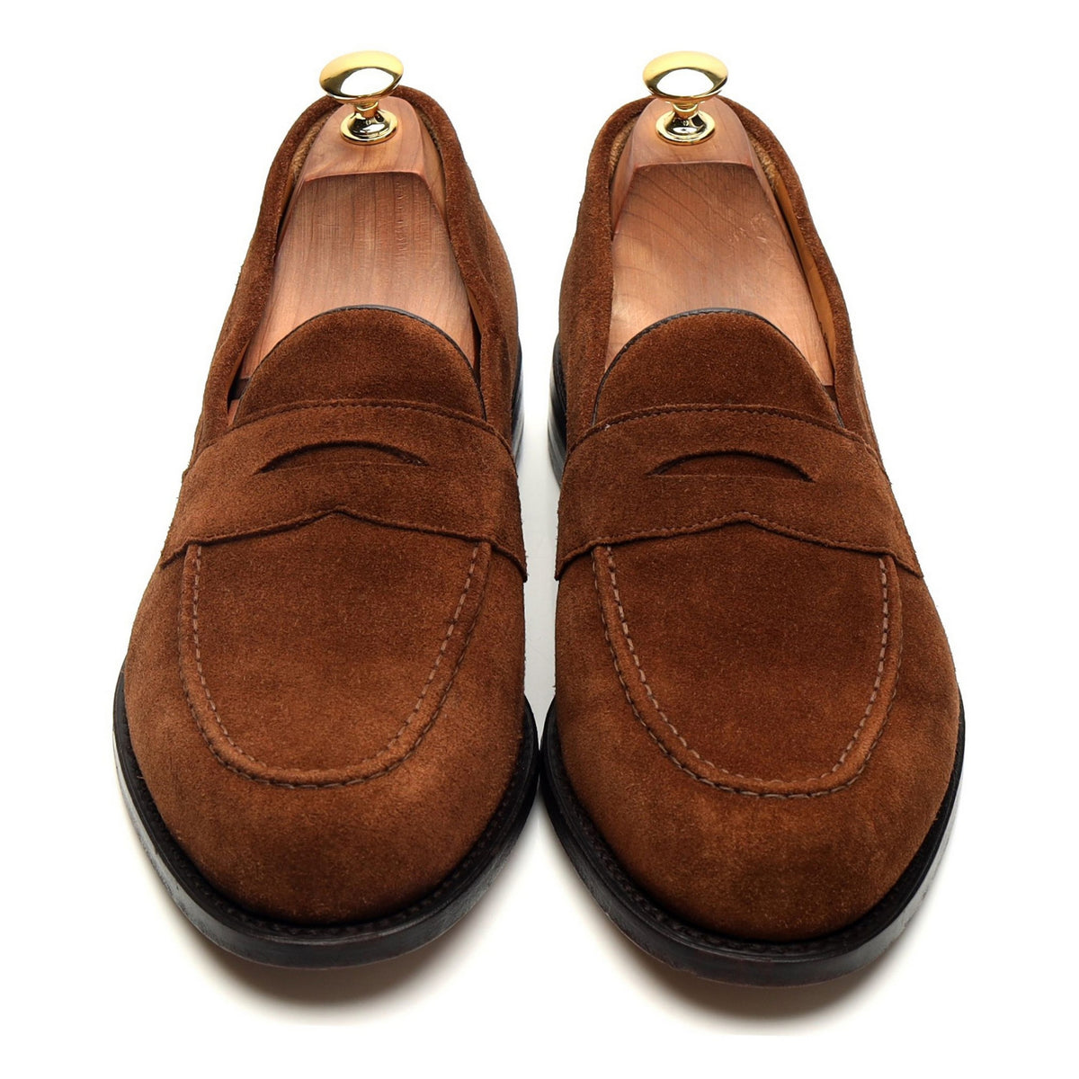 &#39;9628&#39; Snuff Brown Suede Loafers UK 10 EU 44