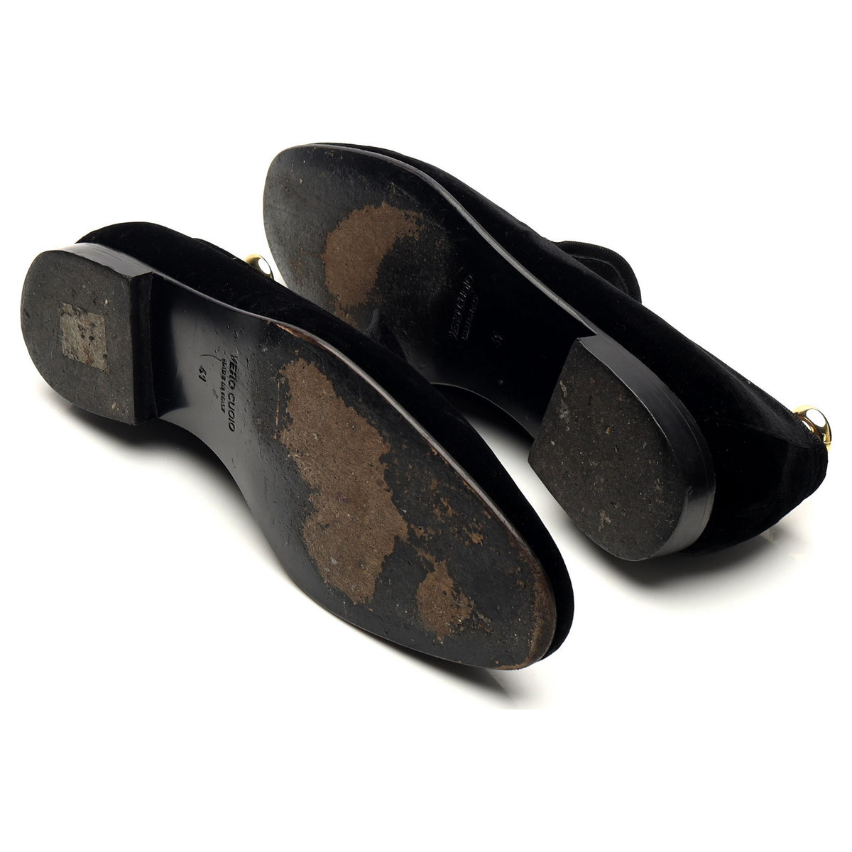 Black Velvet Slippers UK 7 EU 41