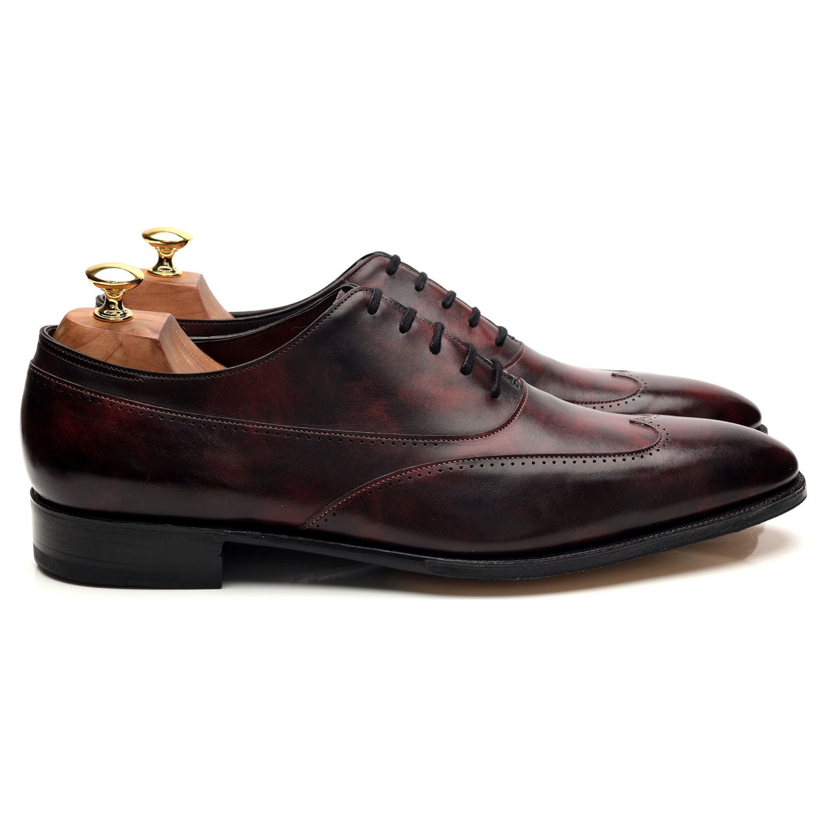 Saint Crepin 2020 &#39;Strand&#39; Burgundy Museum Leather Oxford UK 10 E