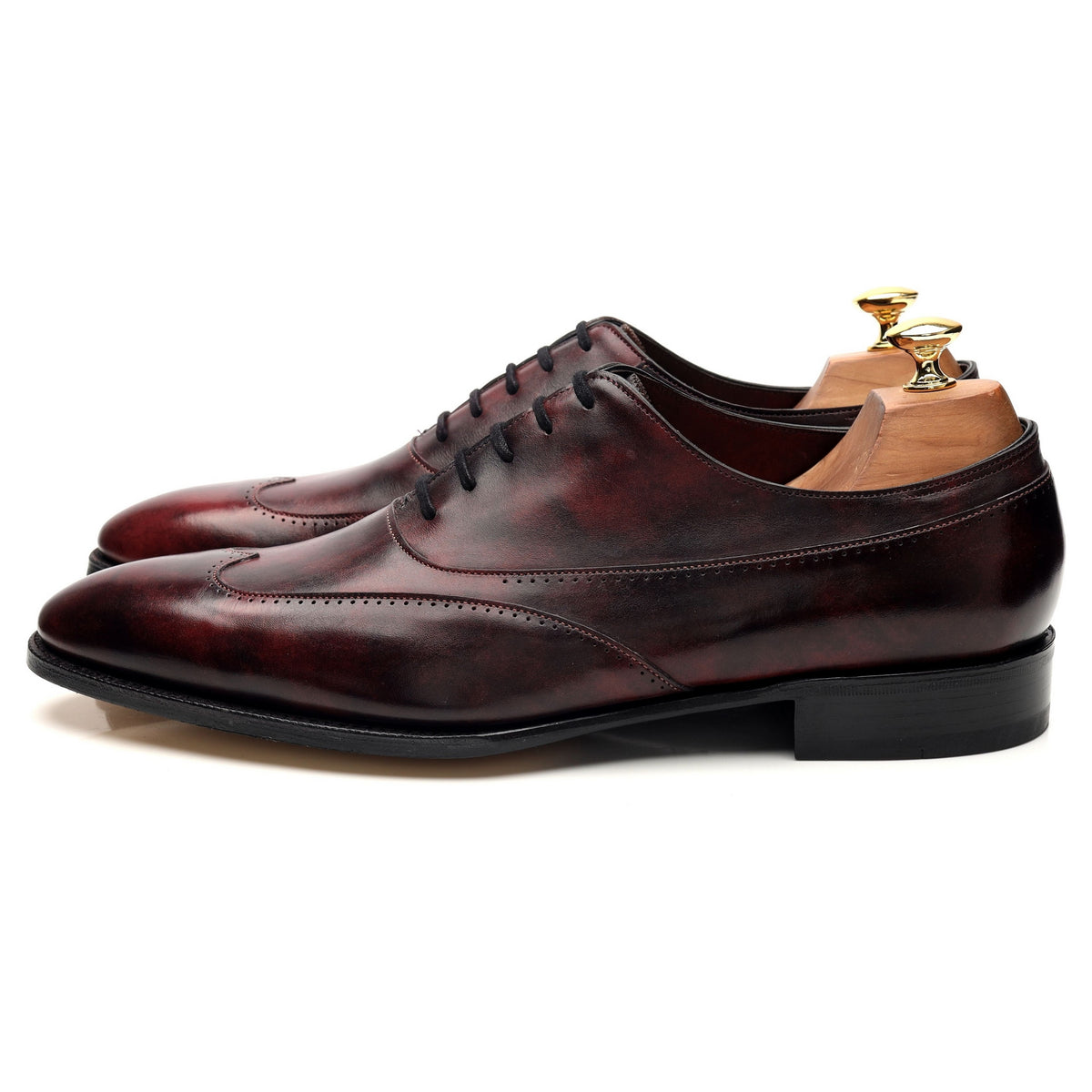 Saint Crepin 2020 &#39;Strand&#39; Burgundy Museum Leather Oxford UK 10 E