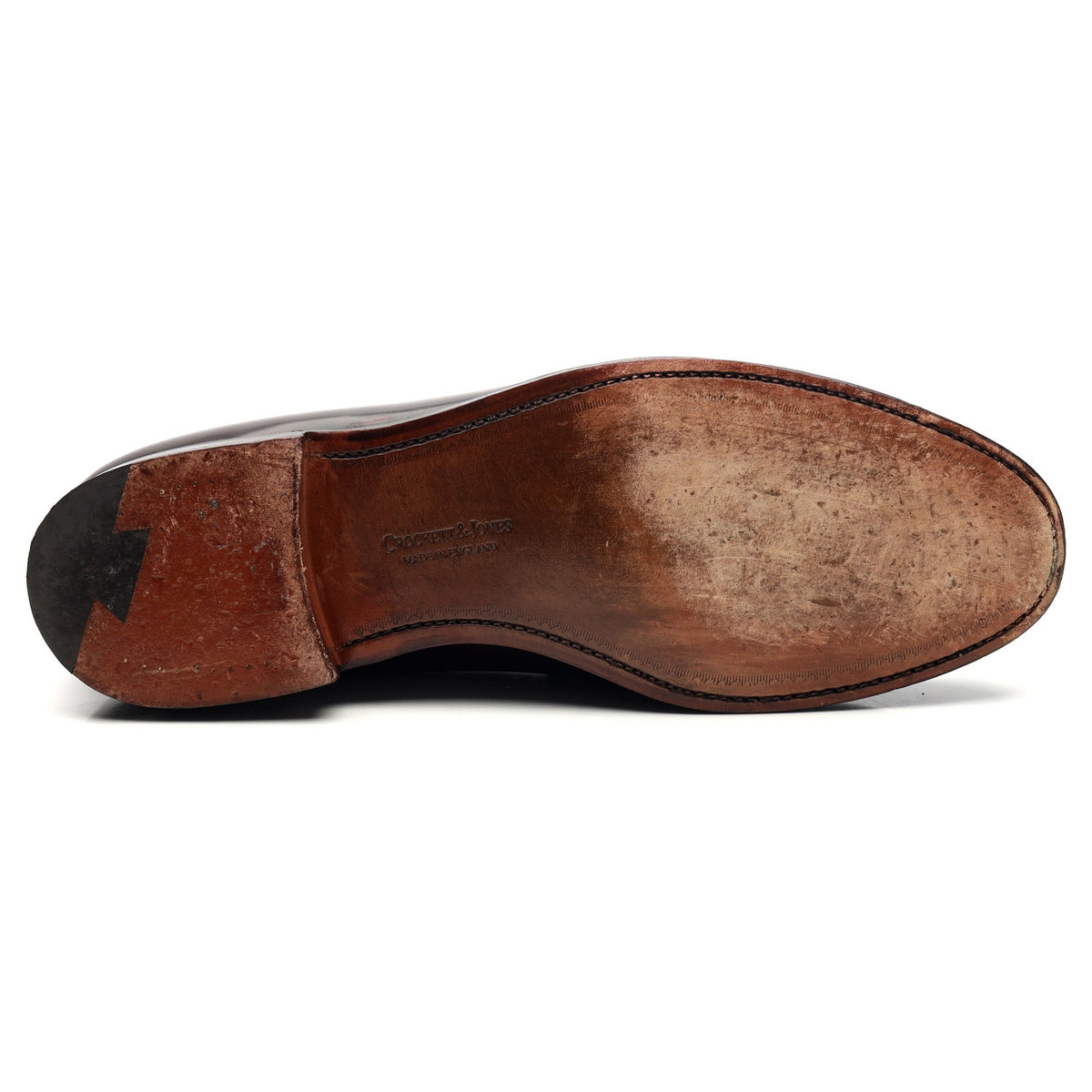 &#39;Boston&#39; Burgundy Leather Loafers UK 10.5 E