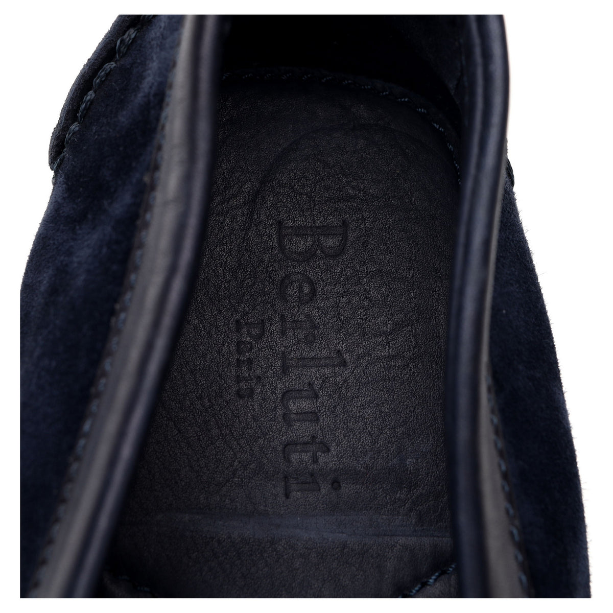 Navy Blue Suede Driving Loafers UK 9.5