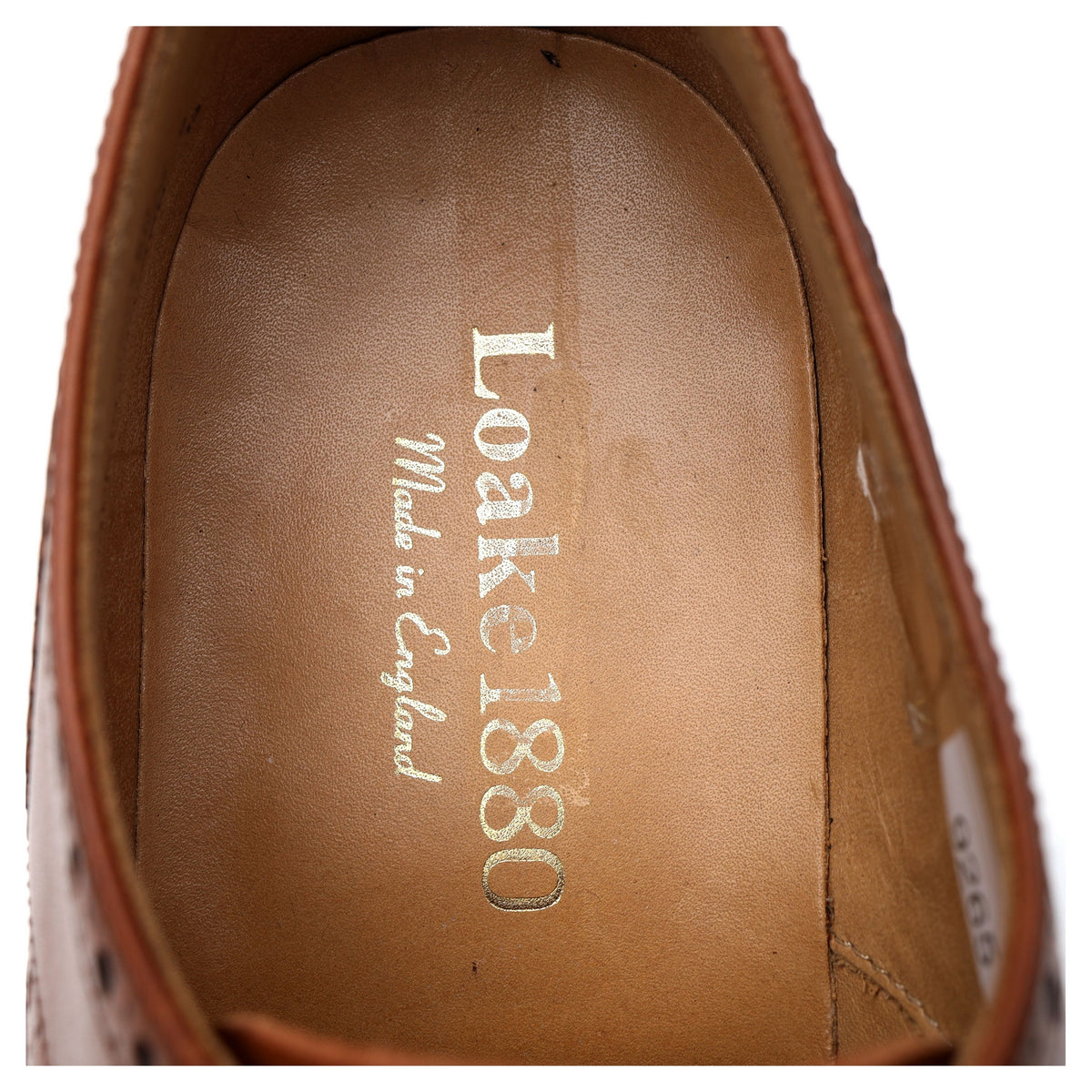 1880 &#39;Chester&#39; Tan Brown Leather Derby Brogues UK 8 F