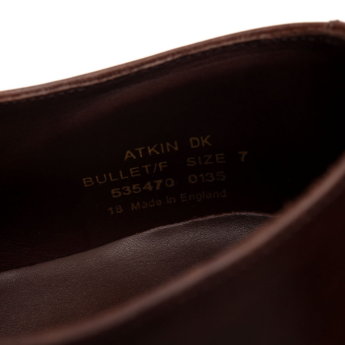 1880 Legacy &#39;Atkin&#39; Brown Leather Derby UK 7 F