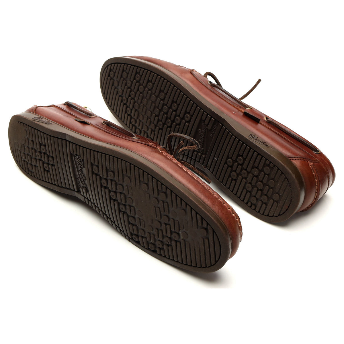 &#39;Barth&#39; Brown Leather Boat Shoes UK 11.5