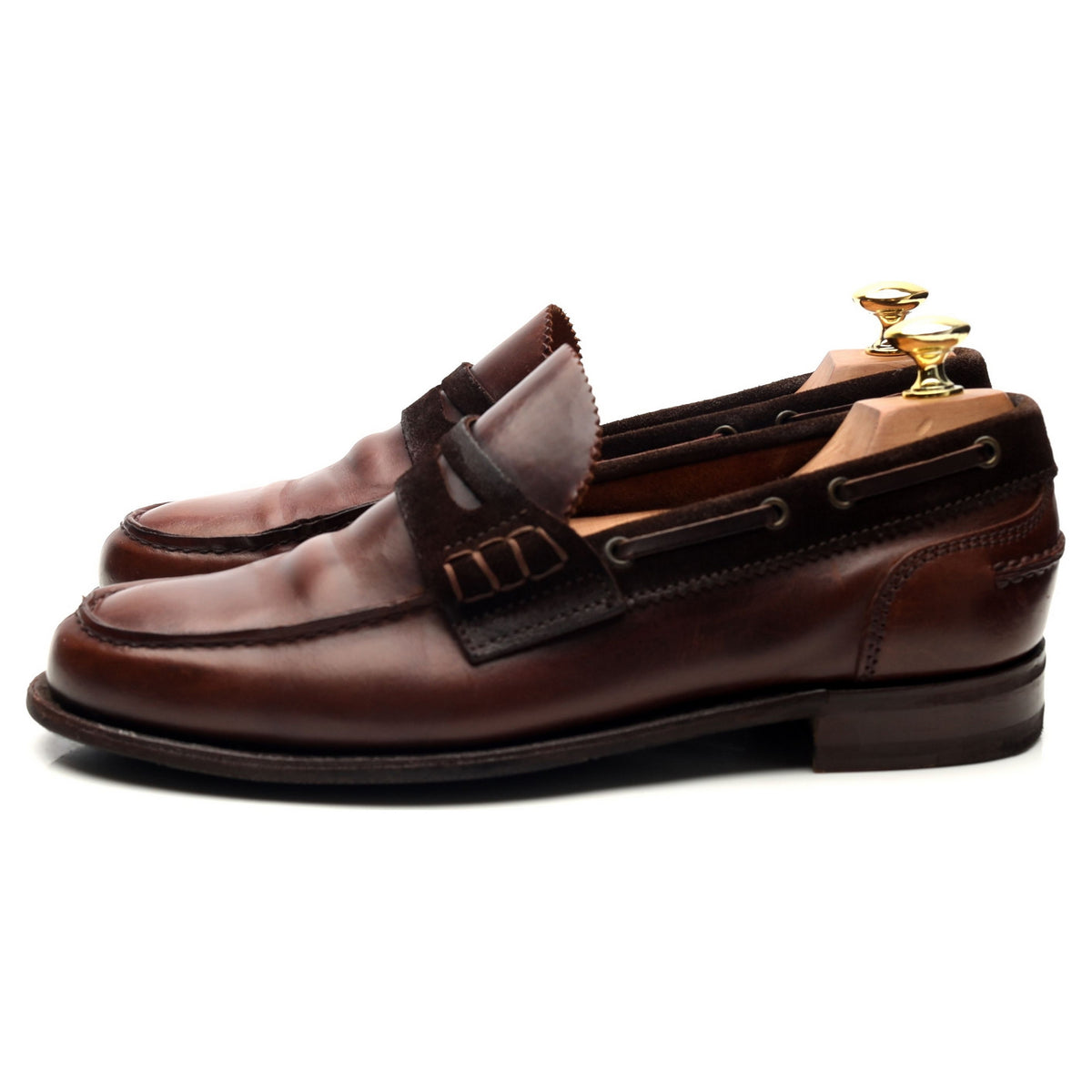 Brown Leather Loafers UK 8 F