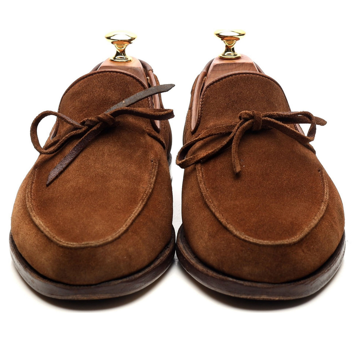 &#39;Hayling&#39; Brown Suede String Loafers UK 9 E